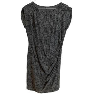 Ann Taylor animal print black and grey dress